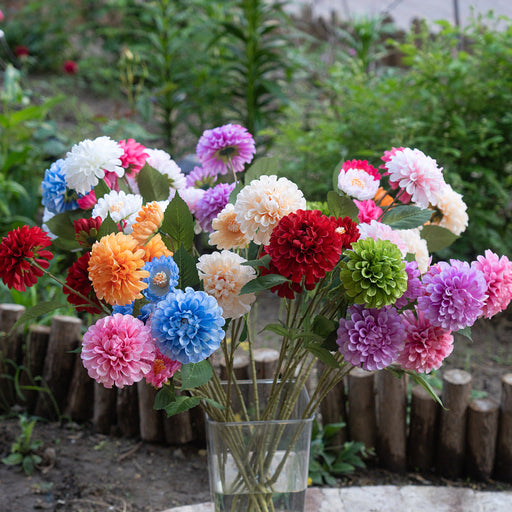 29 Inch Artificial Marigold Spray Stems Branches 10 Pcs Fall Flowers Bulk