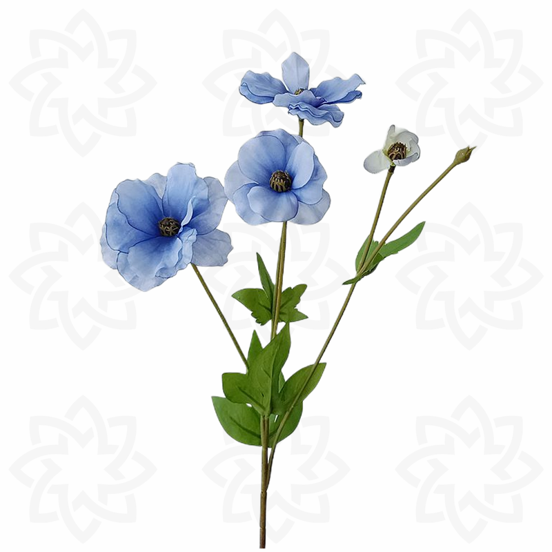 19 Inch Butterfly Ranunculus Stems 10 Pcs Silk Artificial Flowers Bulk