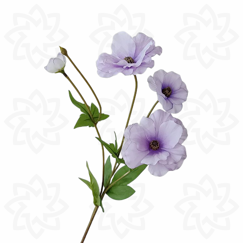 19 Inch Butterfly Ranunculus Stems 10 Pcs Silk Artificial Flowers Bulk