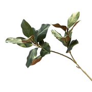 43 Inch Real Touch Magnolia Branch, Lifelike Silk Artificial Flower Stem for Wedding and Home Decor