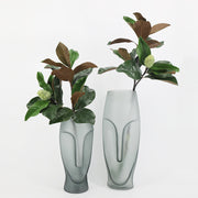 26 Inch Magnolia Leaf Stem with Bud, 10 Pcs Real Touch Artificial Leaves for Floral Arrangements