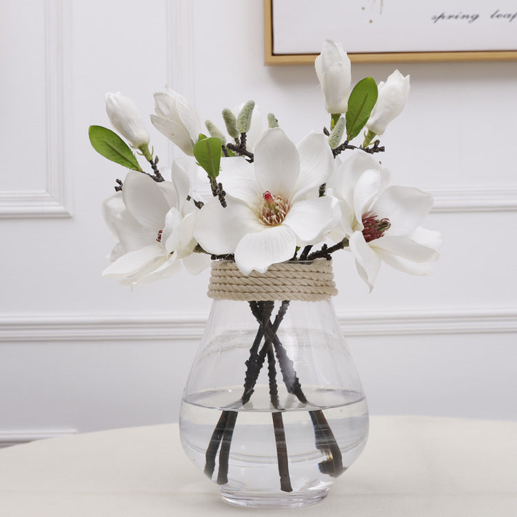 14.5 Inch Magnolia Stem Artificial Flowers Bulk Quantity Faux Silk Spring Blooms