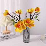 27.5 Inch Artificial Magnolia Spray Stem, Real Touch, Bulk Quantity