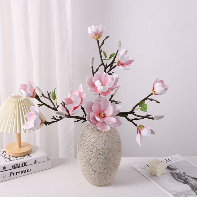 27.5 Inch Artificial Magnolia Spray Stem, Real Touch, Bulk Quantity