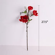 27.5 Inch Artificial Magnolia Spray Stem, Real Touch, Bulk Quantity