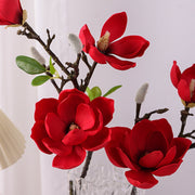27.5 Inch Artificial Magnolia Spray Stem, Real Touch, Bulk Quantity