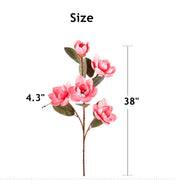 38 Inch Magnolia Branch Stems 10 Pcs Artificial Silk Flowers Bulk Spring Decor