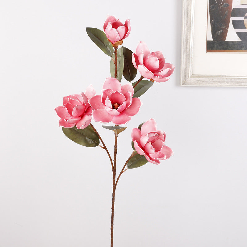 38 Inch Magnolia Branch Stems 10 Pcs Artificial Silk Flowers Bulk Spring Decor