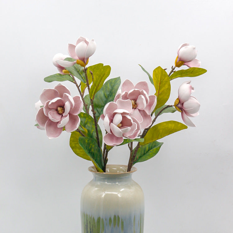 36 Inch Artificial Magnolia Stems 10 Pcs Foam Flowers Bulk Pack