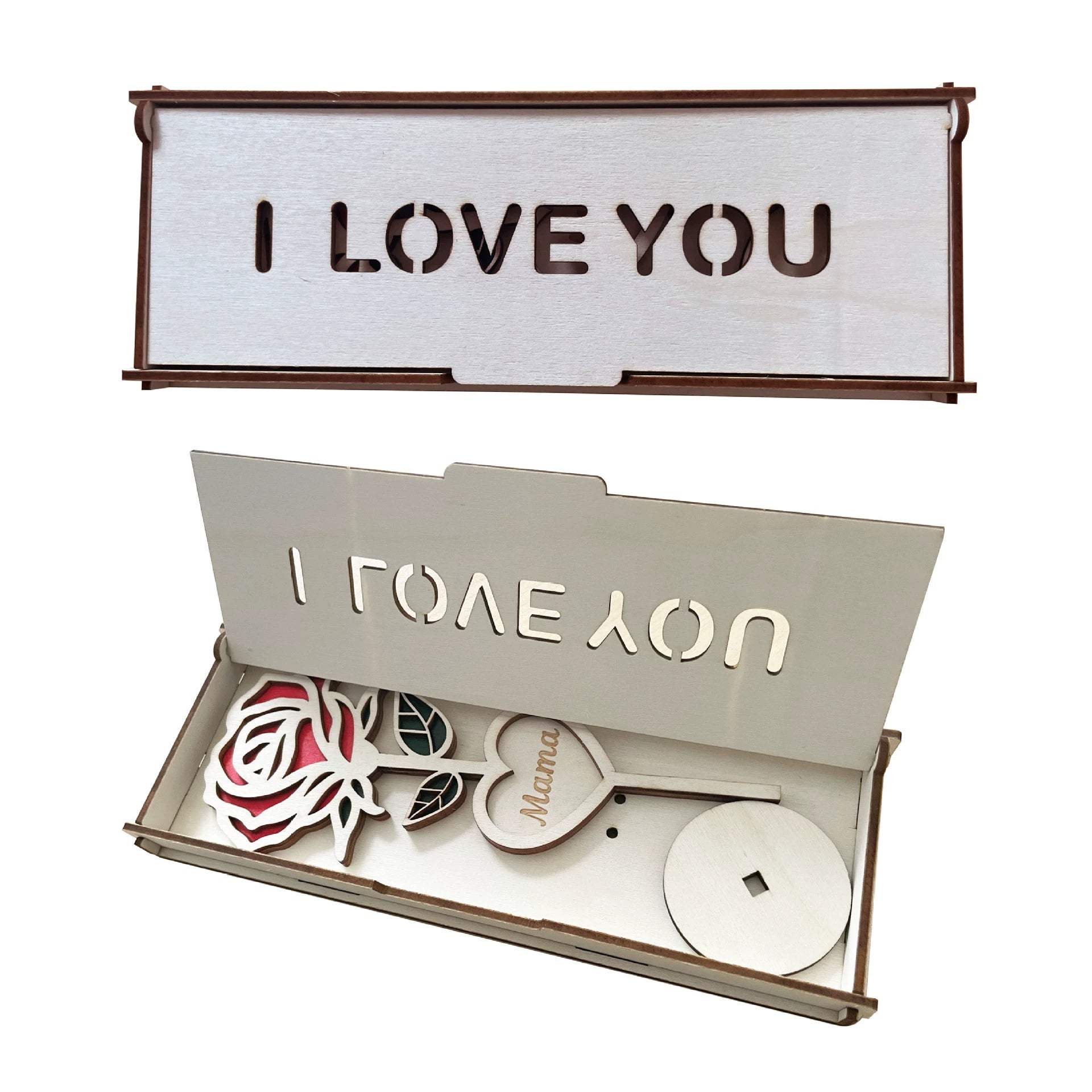 Mama Rose Wooden Table Decor (7 Inches) – Mother’s Day Gift