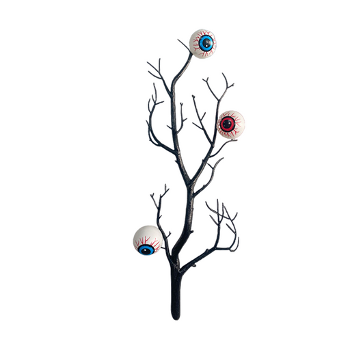 5 Pcs Artificial Halloween Manzanita Stems Branches with Eyeballs Decoration