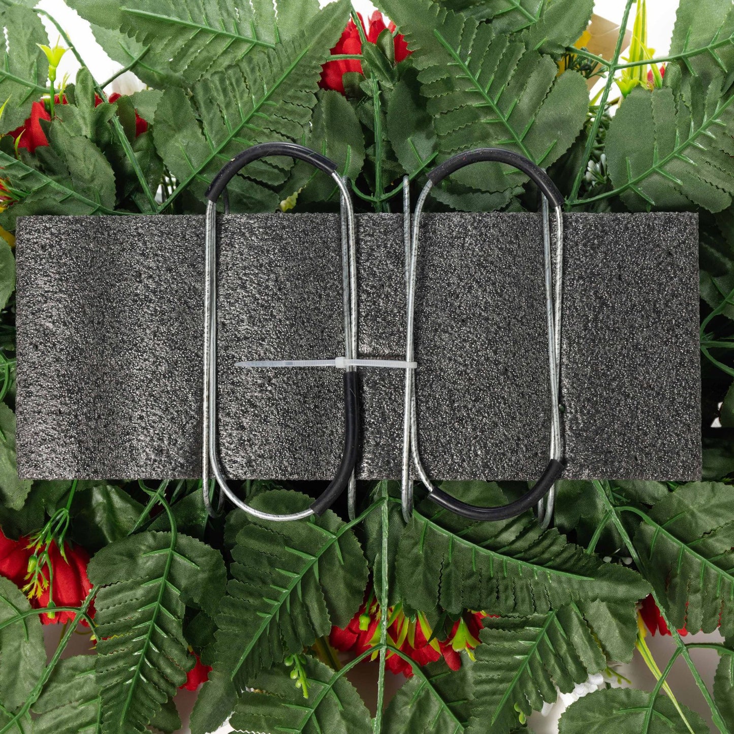 Memorial Artificial Chrysanthemum Grave Bouquet (31.5 Inches) – Tombstone Decoration