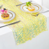 Mermaid Sequin Table Runner - Sparkly Glitter Table Decor for Wedding, Birthday Party, Event Backdrop