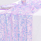 Mermaid Sequin Table Runner - Sparkly Glitter Table Decor for Wedding, Birthday Party, Event Backdrop