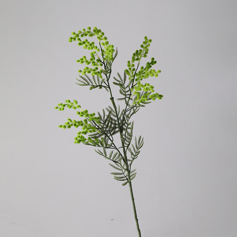 34 Inch Artificial Mimosa Flower Stems Branches Bulk Foliage Long Stems