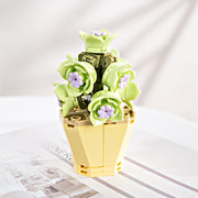 Mini Artificial Flowers Building Blocks Bouquet Set Bulk for Gifts, Multi-Color, Small Size, 10 Pcs