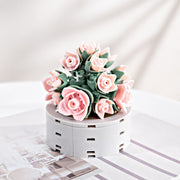Mini Artificial Flowers Building Blocks Bouquet Set Bulk for Gifts, Multi-Color, Small Size, 10 Pcs
