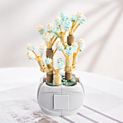 Mini Artificial Flowers Building Blocks Bouquet Set Bulk for Gifts, Multi-Color, Small Size, 10 Pcs