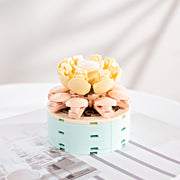 Mini Artificial Flowers Building Blocks Bouquet Set Bulk for Gifts, Multi-Color, Small Size, 10 Pcs