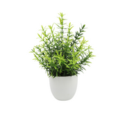 Mini Artificial Potted Eucalyptus Plants, 6 Pcs, Small Indoor Faux Greenery for Home Office Farmhouse Bathroom Decor