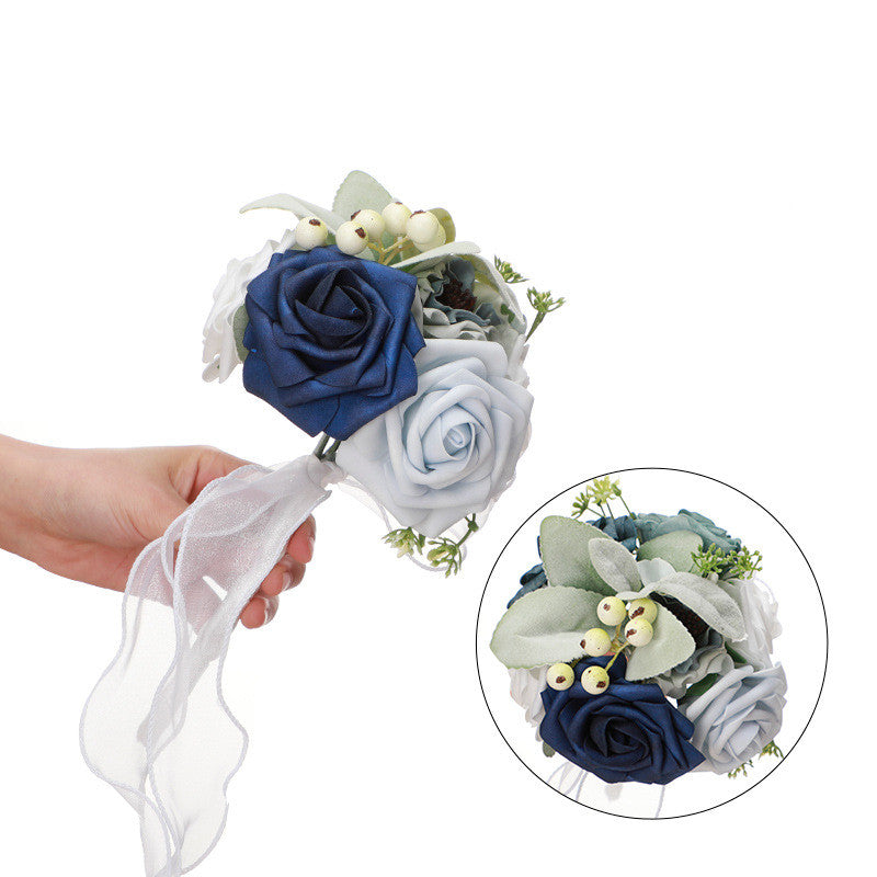 9 Inch Artificial Wedding Flowers Mini Bouquets, Bulk Table Centerpiece Decor, Multiple Stems