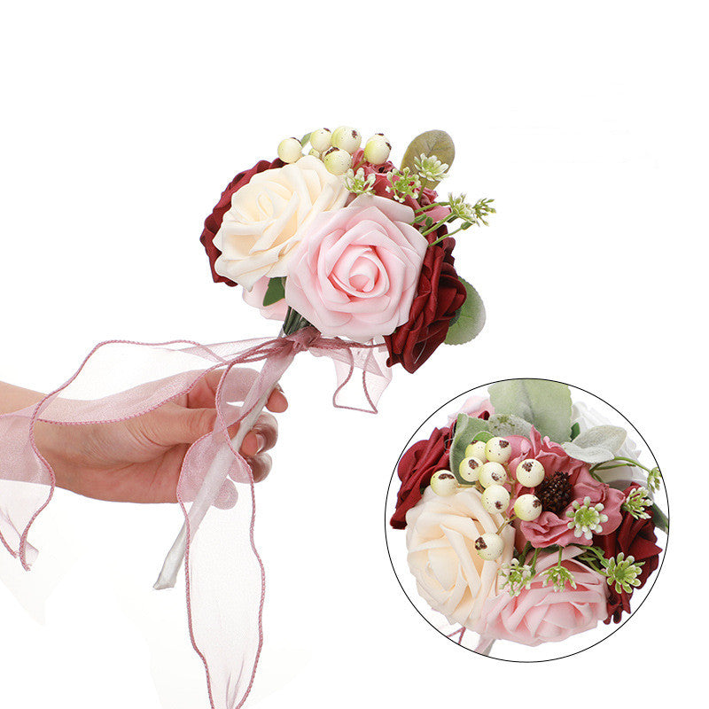 9 Inch Artificial Wedding Flowers Mini Bouquets, Bulk Table Centerpiece Decor, Multiple Stems
