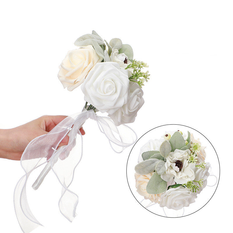 9 Inch Artificial Wedding Flowers Mini Bouquets, Bulk Table Centerpiece Decor, Multiple Stems