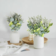 Mixed Artificial Greenery Stems Bulk, 12 Inch Silk Greenery for Wedding Floral Arrangements Centerpieces, 50 Pcs