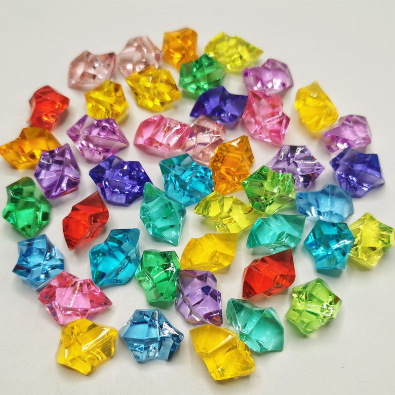 250 Pcs Crystal Vase Filler Ice Cubes Bulk Clear Acrylic Decorative Fillers for Arrangements