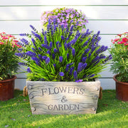 24 Inch 24 Pcs Mixed Color Artificial Monkey Grass Bushes UV Resistant Outdoor Plants