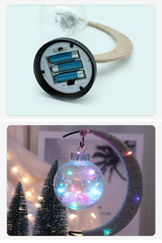 Moon Lamp LED Night Light Metal Ball Tabletop Decoration, 1 Pc, 6 Inch