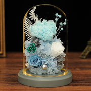 Forever Preserved Carnation Flowers Bulk Bouquet for Women, Artificial Silk, 10 Stems
