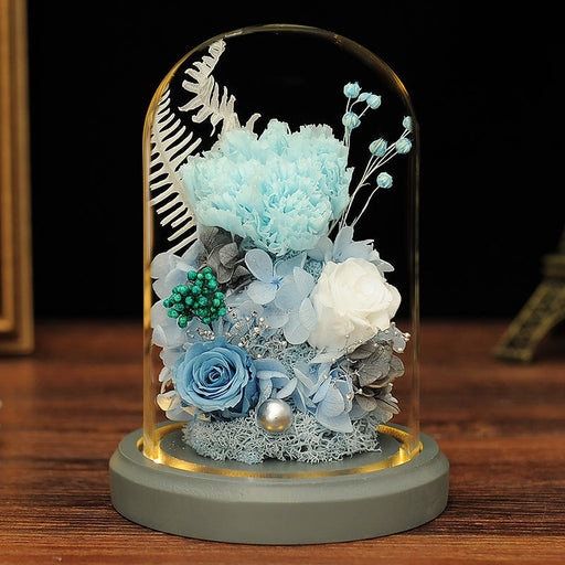 Forever Preserved Carnation Flowers Bulk Bouquet for Women, Artificial Silk, 10 Stems