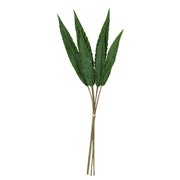 6 Pcs 30 Inch Artificial Neottopteris Nidus Leaves Stems Real Touch Tropical Foliage Decorations