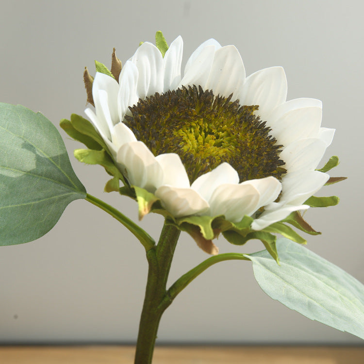 15 Inch Artificial Sunflower Stems 10 Pcs Bulk Silk Flower Stems