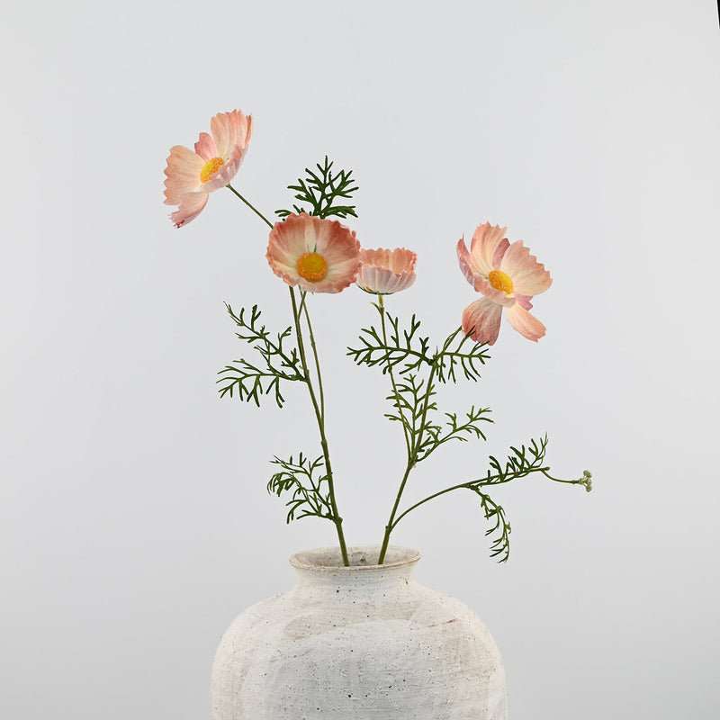 2 Pcs Artificial Silk Poppy Stems – Realistic Red Flower Stems for Vase Arrangements