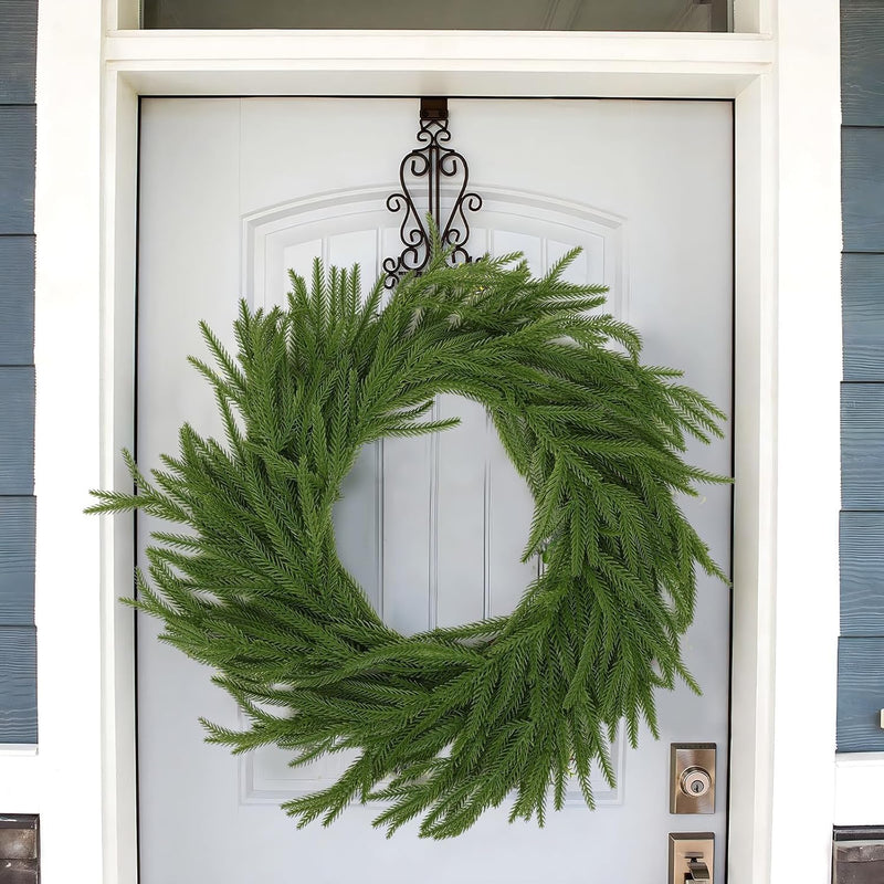 6.5 Ft Artificial Norfolk Pine Garland 6 Pcs Greenery Garland for Table Mantle Wall Indoor Outdoor Christmas Decor