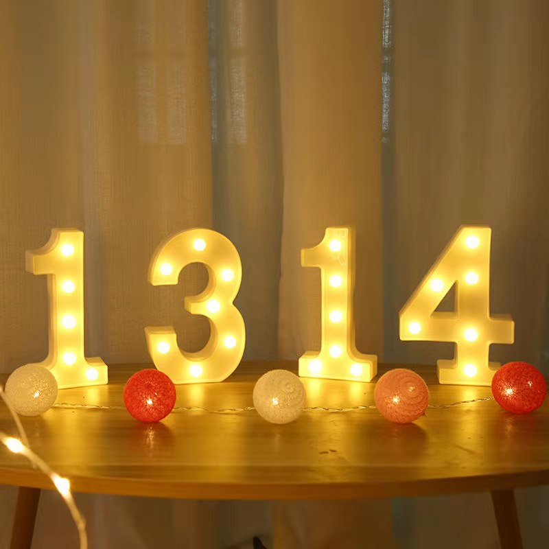 LED Marquee Number Lights Sign Decorative Light-Up Numbers and Letters