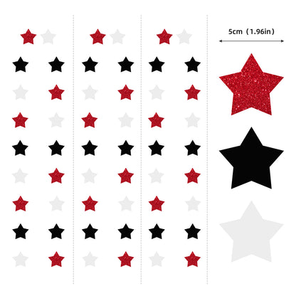 Bachelorette Party Star Hanging Garland - 13.12ft Paper Star Banner with 36 Stars
