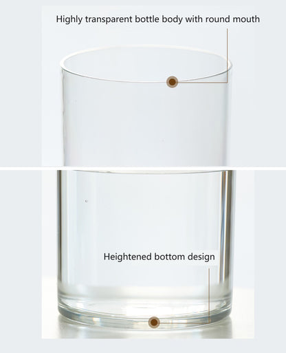 Bulk 2 Pcs Clear Cylinder Acrylic Vases Cylinder Floating Candle Holders For Centerpieces Wedding Home Decoration Wholesale