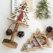 Christmas Tree Elk Tabletop Centerpiece Decorations Bulk Holiday Ornaments Set