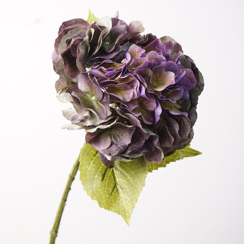 20" Hydrangea Bush, Artificial Silk-Like Flowers for Wedding Decor, Home & Commercial Styling, Single Bush with 24 Blooms