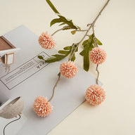 Wedding Floral Backdrop Decor Premium 10Pcs Artificial Mums UV Resistant for Venue Styling