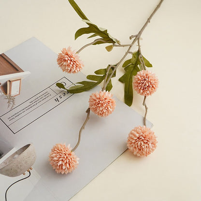 Wedding Floral Backdrop Decor Premium 10Pcs Artificial Mums UV Resistant for Venue Styling