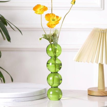 Bulk 2 Pack Hydroponic Flower Vase Transparent Balls Shape Glass Vase for Weddings Party Events Home Decor Wholesale