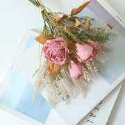 Artificial Roses 50 Pcs Bulk Fake Flowers Wedding Home Decoration Silk 12 Inch