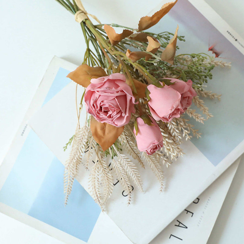 Artificial Roses 50 Pcs Bulk Fake Flowers Wedding Home Decoration Silk 12 Inch