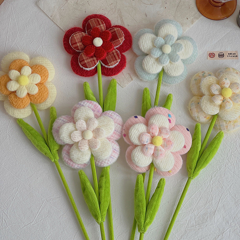 Single Stem Artificial Wildflower, 10-Pack, 15" Tall, Faux Silk Fabric, for Weddings, Events, and Home Decor