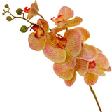 3D Orchid Artificial Flower Stem - 7 Heads 37.4 Inches for Wedding & Home Decor