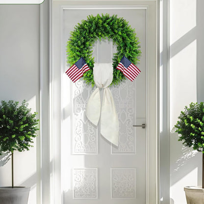 20 " Artificial Eucalyptus Wreath - Faux Greenery for Front Door Home Decor Wedding & Arch Decoration